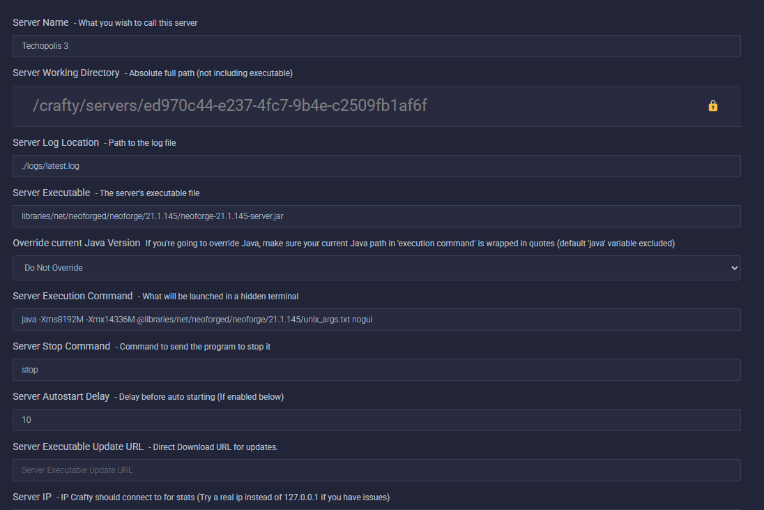 Edited Server Executable